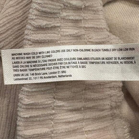 Anthropologie Daily Practice Corduroy Kick Flare Cargo Pull On Pants Medium Tan - Picture 10 of 10